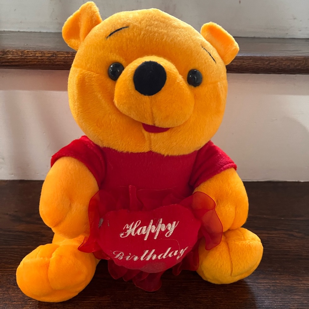 Winnie the Pooh Happy Birthday Plush